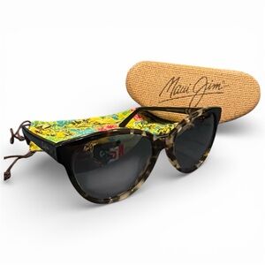 MAUI JIM MJ295-10 NALANI Dark Tortoise- Maui Rose Sunglasses 61mm